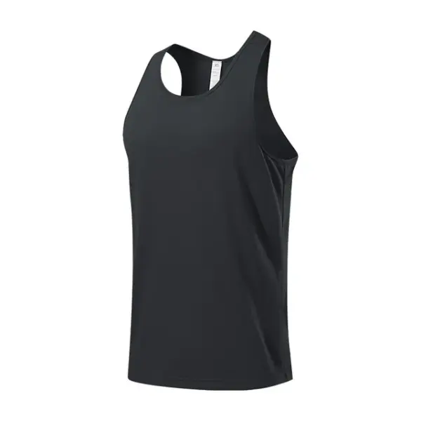 2Pcs Stretch Mesh Racerback Vest Men 2023 Summer New Sports Fitness Gym Running Training Vest Sweat Wicking Casual Pullover Tops - Image 6